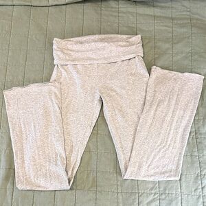 LIKE NEW Skims Cotton jersey Gray Fold-Over Waist Pants medium